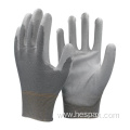 Hespax 13Gauge Nylon PU Protective Work Gloves Construction